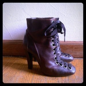 Stella McCartney Ribbon lace-up Vegan Booties